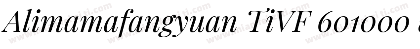 Alimamafangyuan TiVF 601000 wght 1字体转换